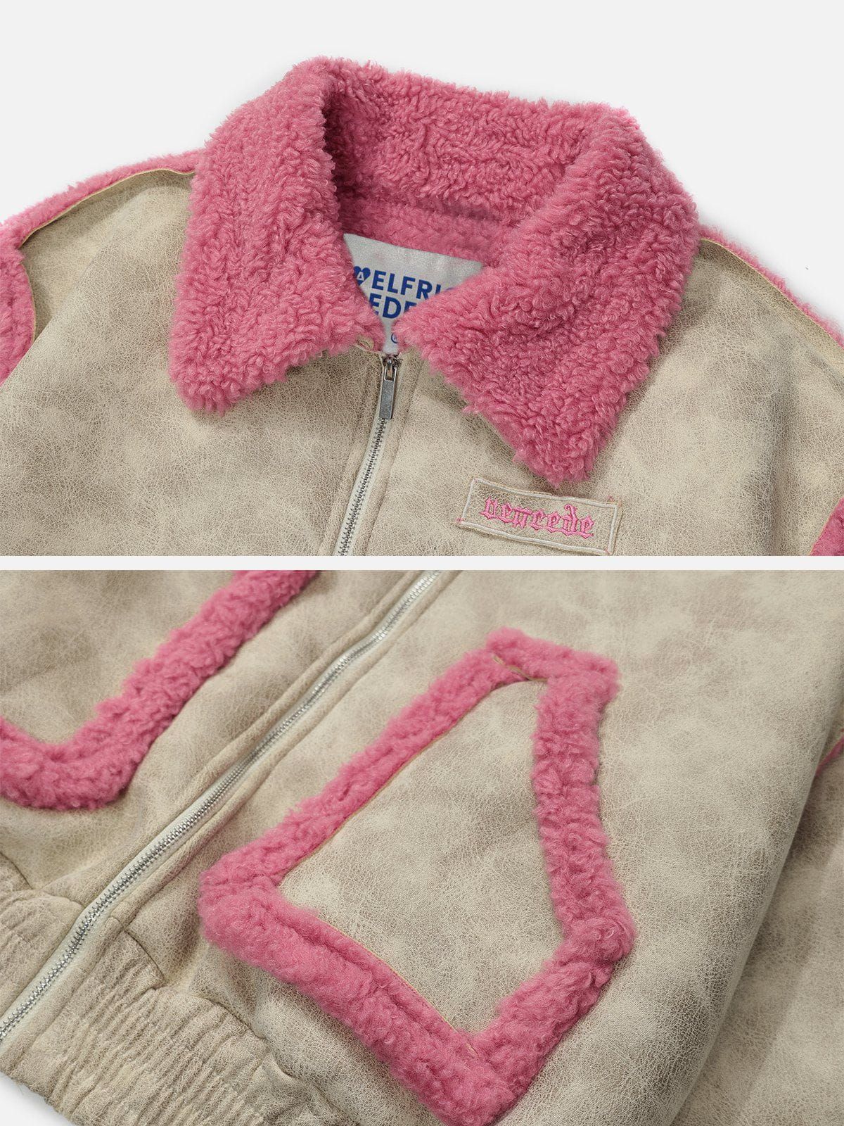 Aelfric Eden Color Blocking Fringe Coat sold by Aelfric Eden product image thumbnail 4