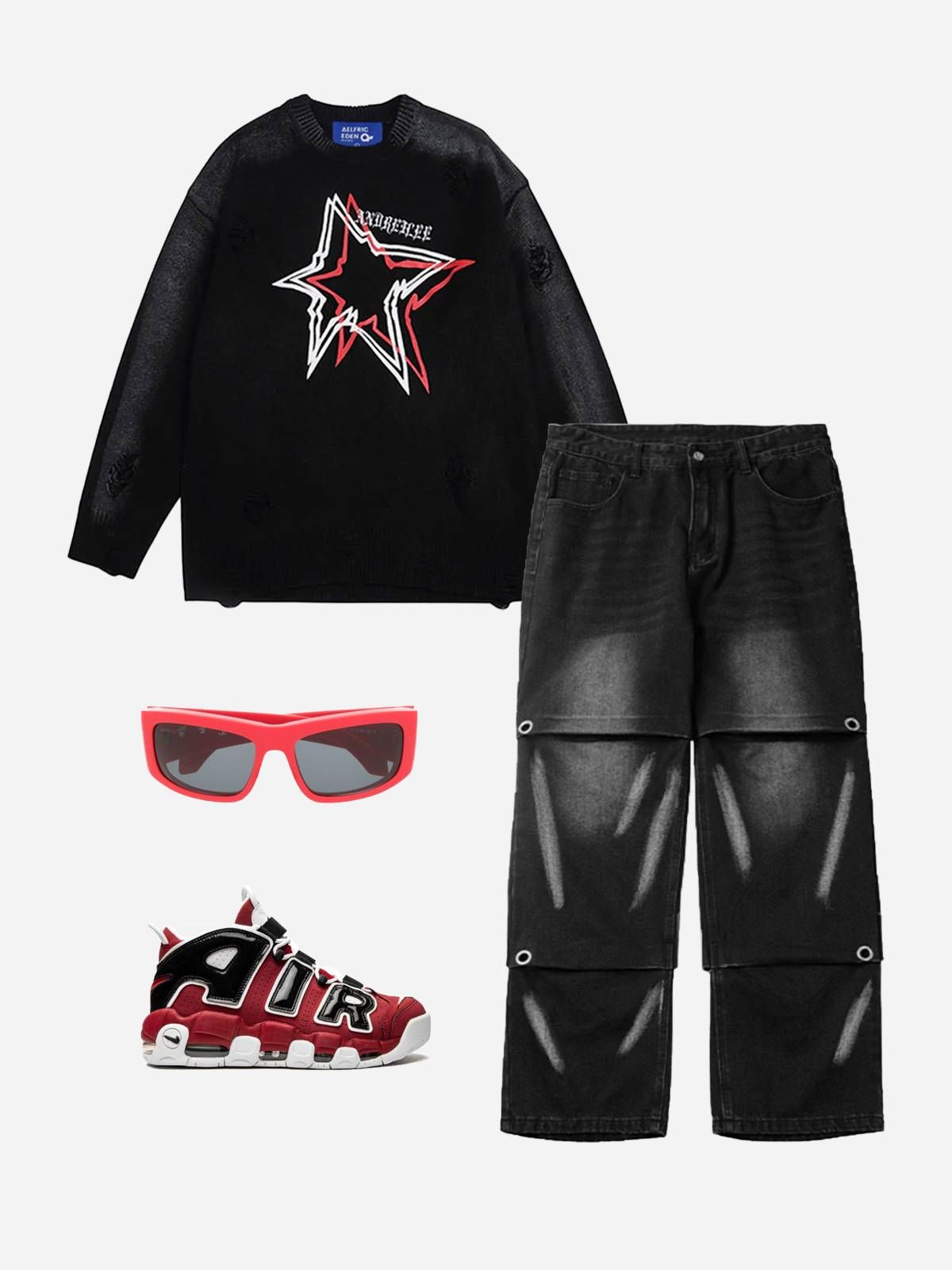 Aelfric Eden Distressed Star Sweater sold by Aelfric Eden product image thumbnail 6