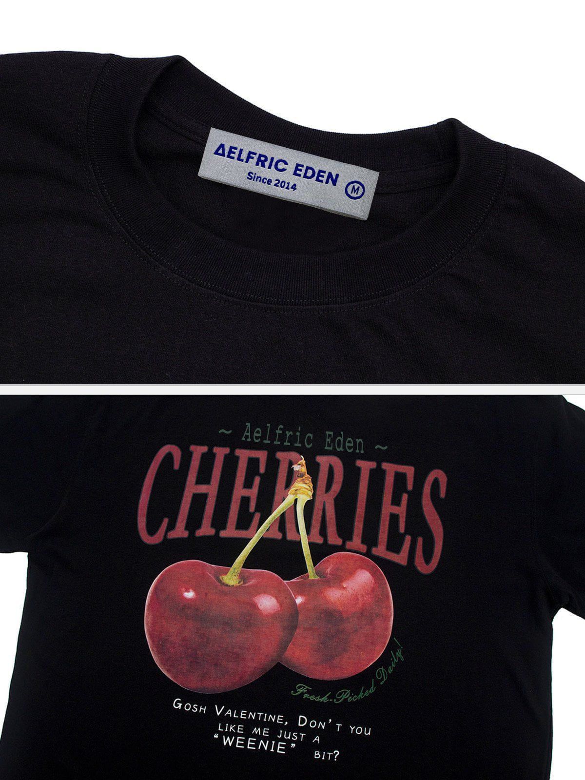 AEL Vintage Cherry Print Tee sold by Aelfric Eden product image thumbnail 3
