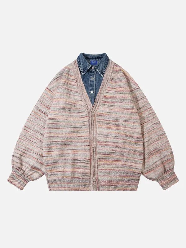 Aelfric Eden Denim Patchwork Cardigan sold by Aelfric Eden