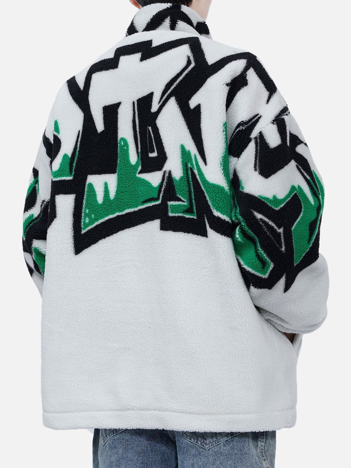 Aelfric Eden Stereoscopic Letter Sherpa Coat sold by Aelfric Eden product image thumbnail 4