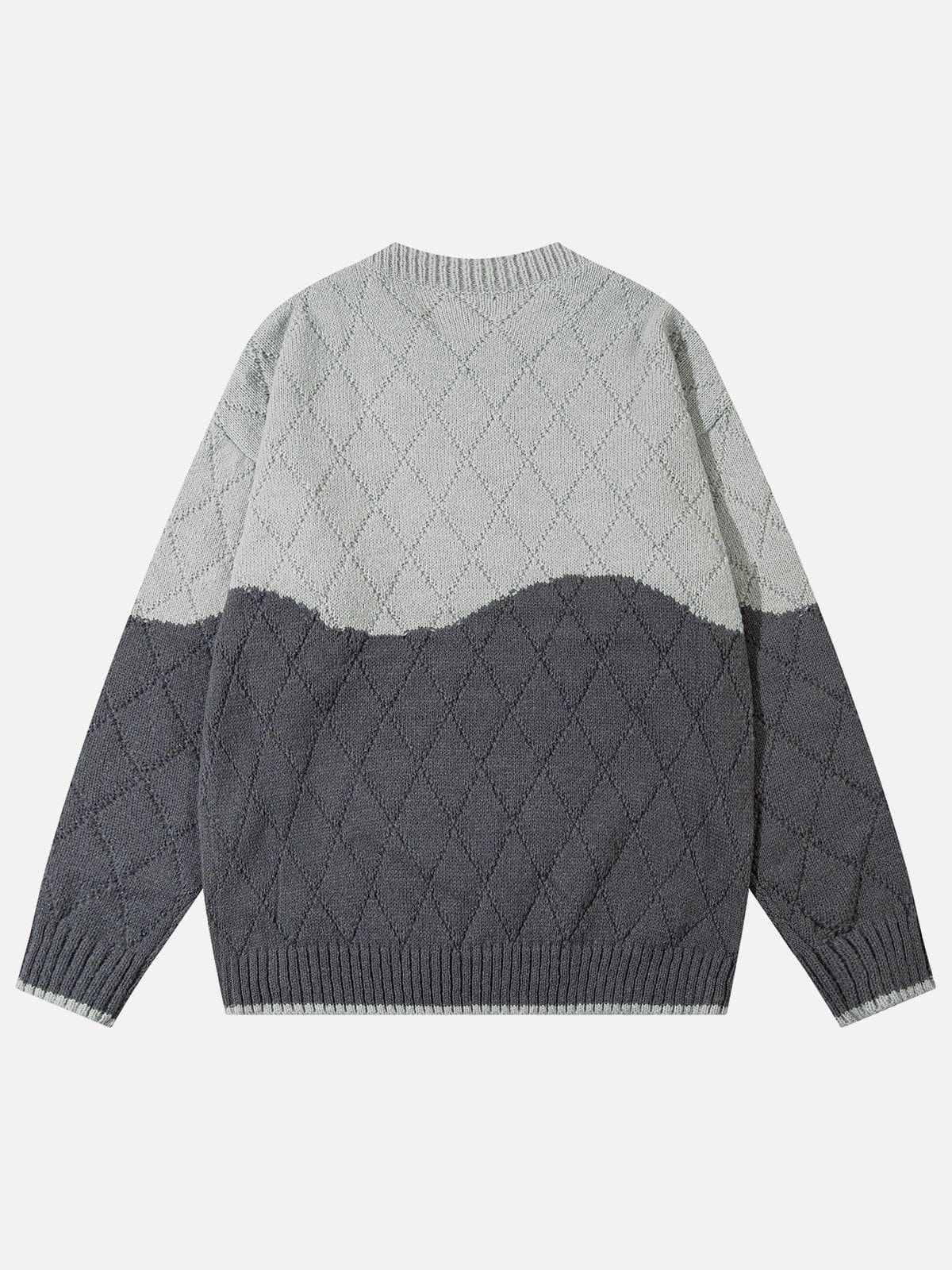 Aelfric Eden Color Blocking Rhomboid Sweater sold by Aelfric Eden product image thumbnail 2