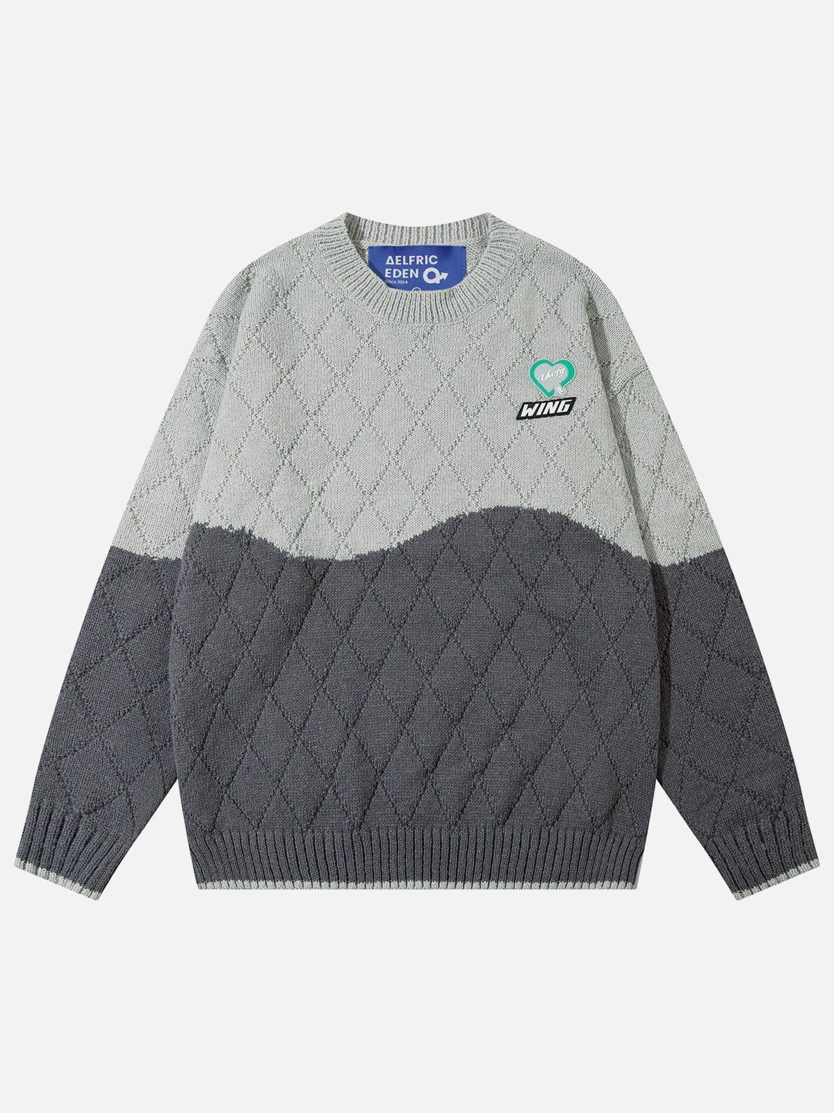 Aelfric Eden Color Blocking Rhomboid Sweater sold by Aelfric Eden