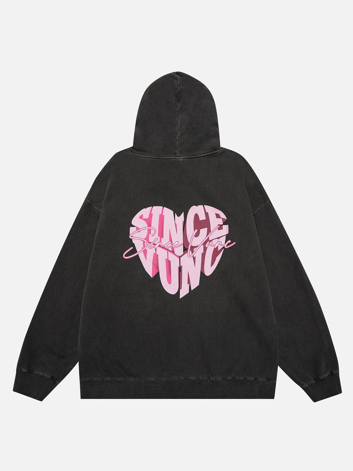 Aelfric Eden 3D Letter Heart Print Hoodie sold by Aelfric Eden product image thumbnail 3