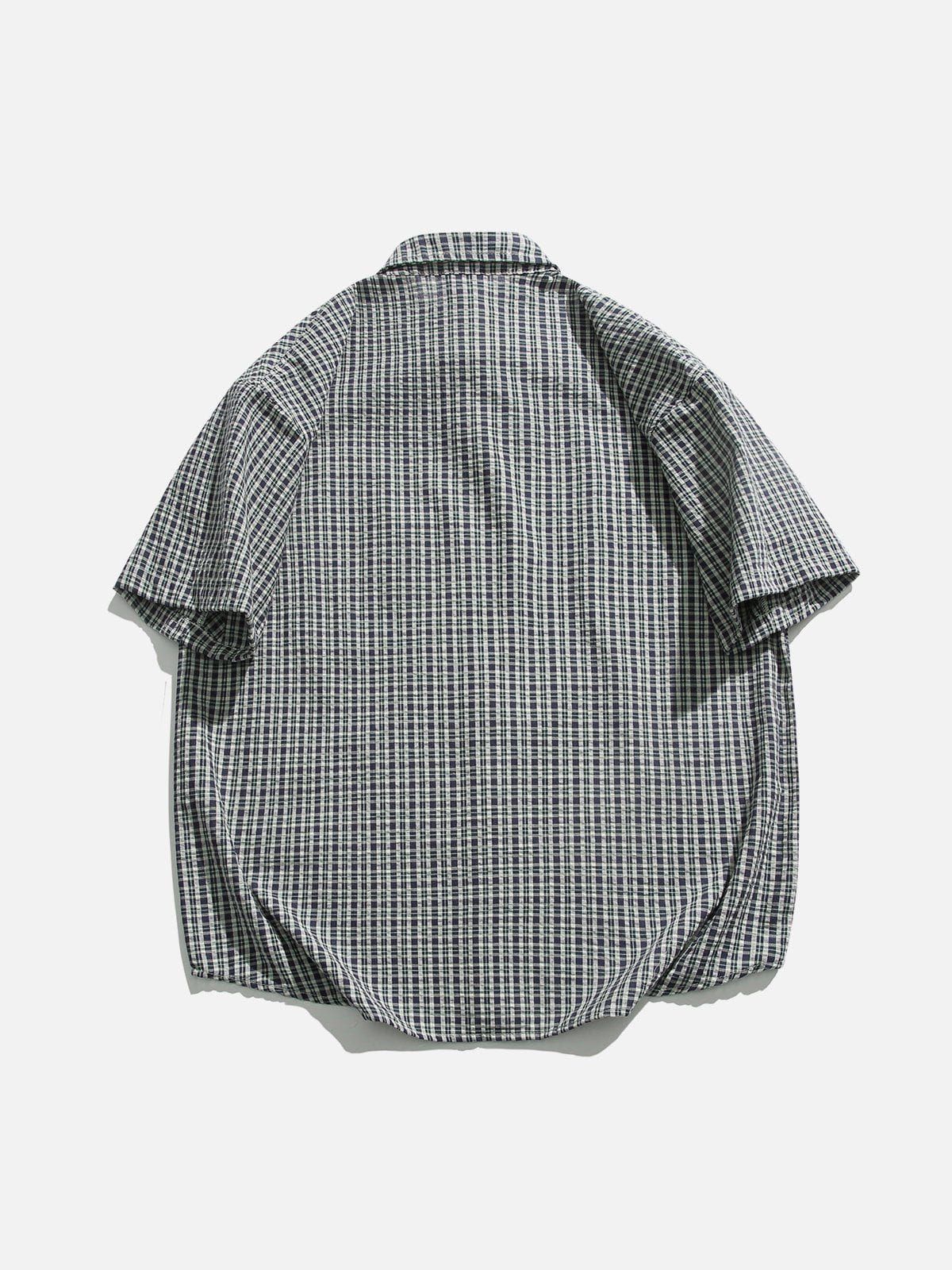 Aelfric Eden Vintage Checkered Short Sleeve Shirts sold by Aelfric Eden product image thumbnail 2