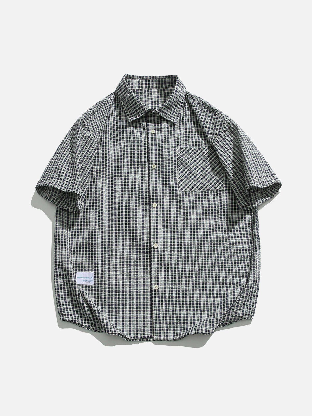 Aelfric Eden Vintage Checkered Short Sleeve Shirts sold by Aelfric Eden