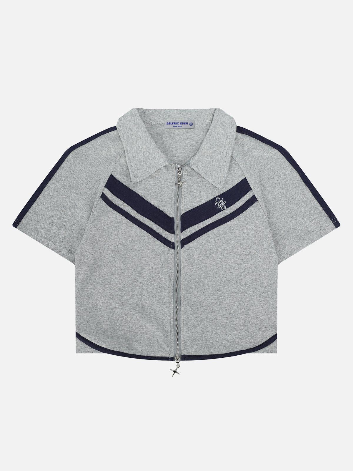 ZIP UP Polo Collar Tee sold by Aelfric Eden product image thumbnail 3