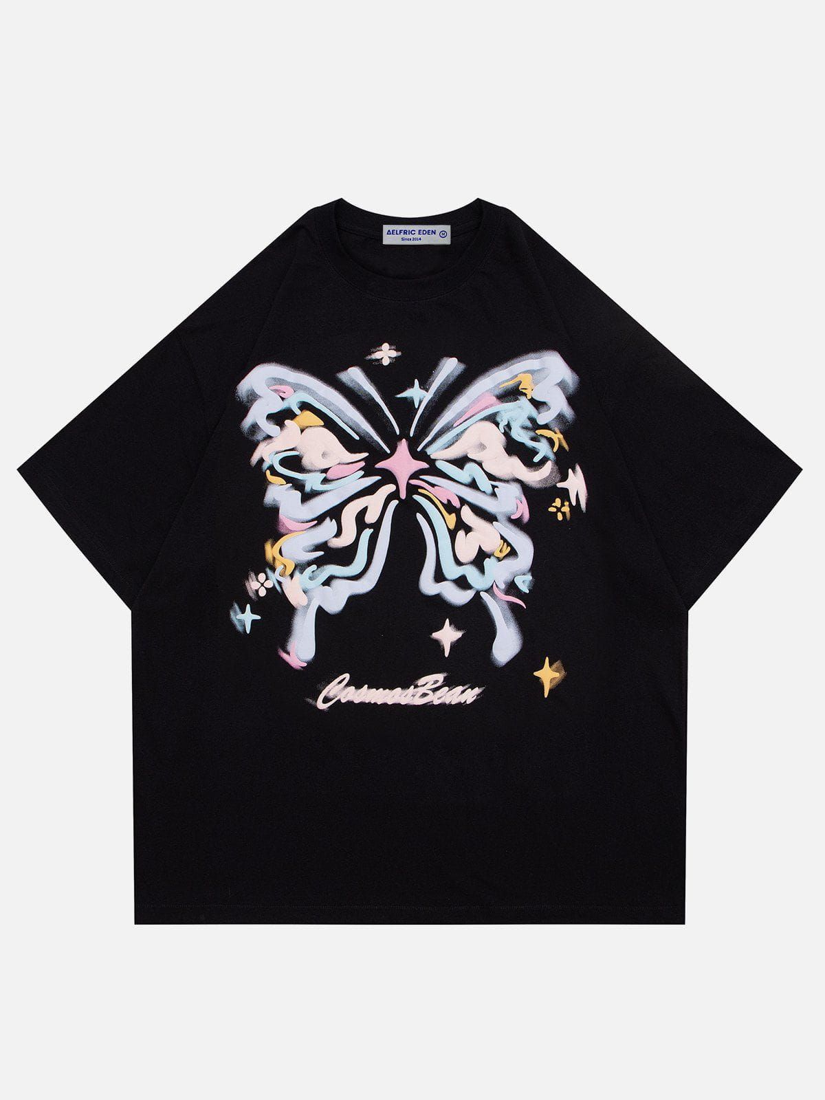Aelfric Eden Vertigo Design Colorful Butterfly Tee sold by Aelfric Eden