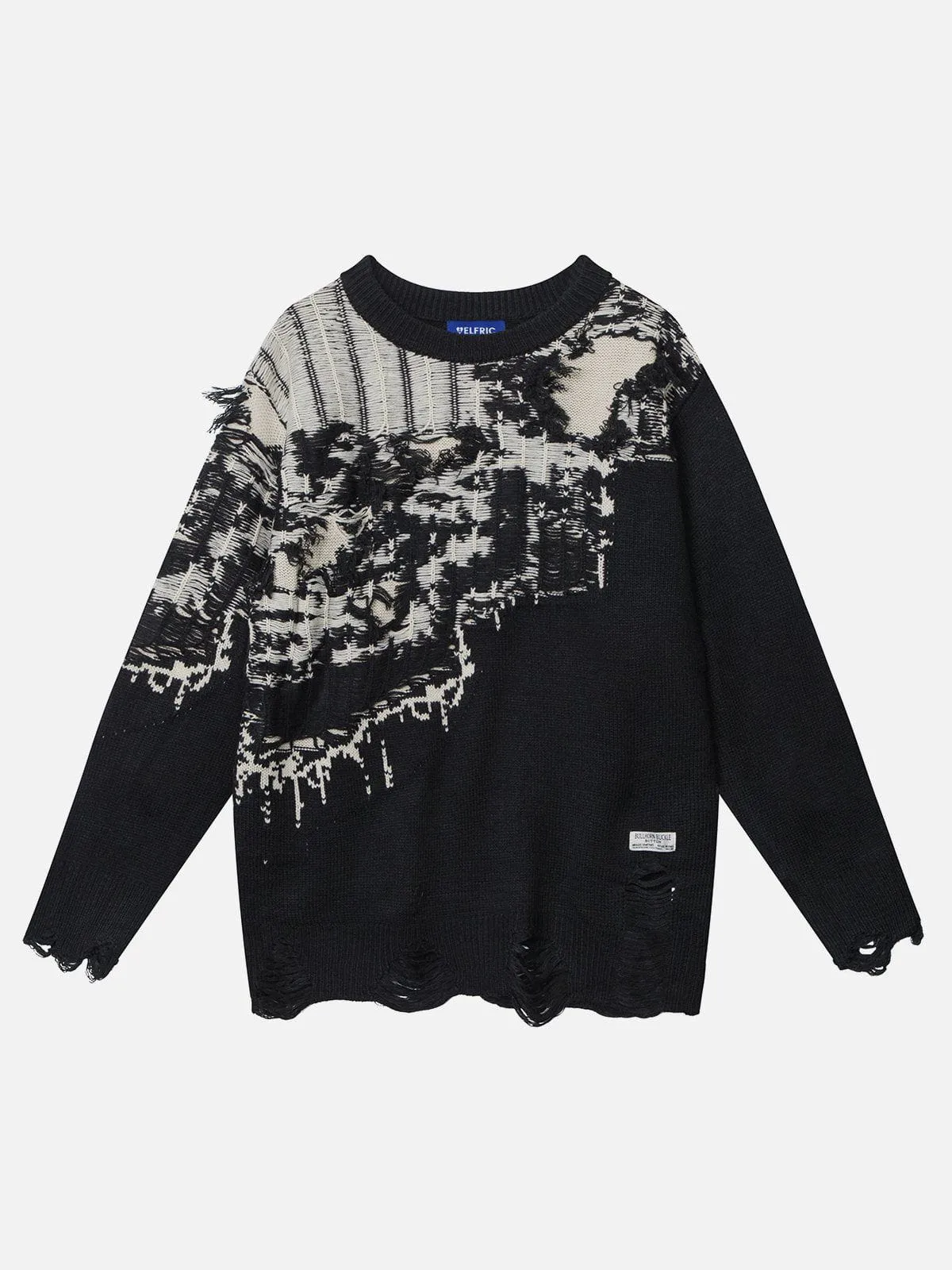 Aelfric Eden Irregular Patchwork Distressed Sweater sold by Aelfric Eden product image thumbnail 2