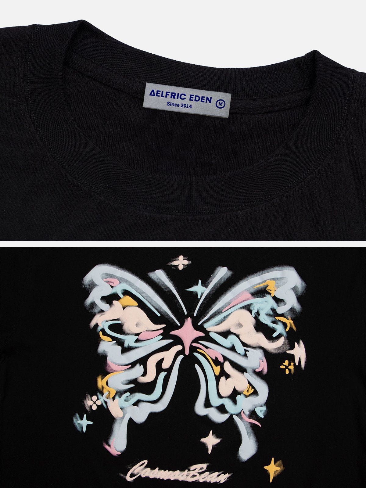 Aelfric Eden Vertigo Design Colorful Butterfly Tee sold by Aelfric Eden product image thumbnail 4