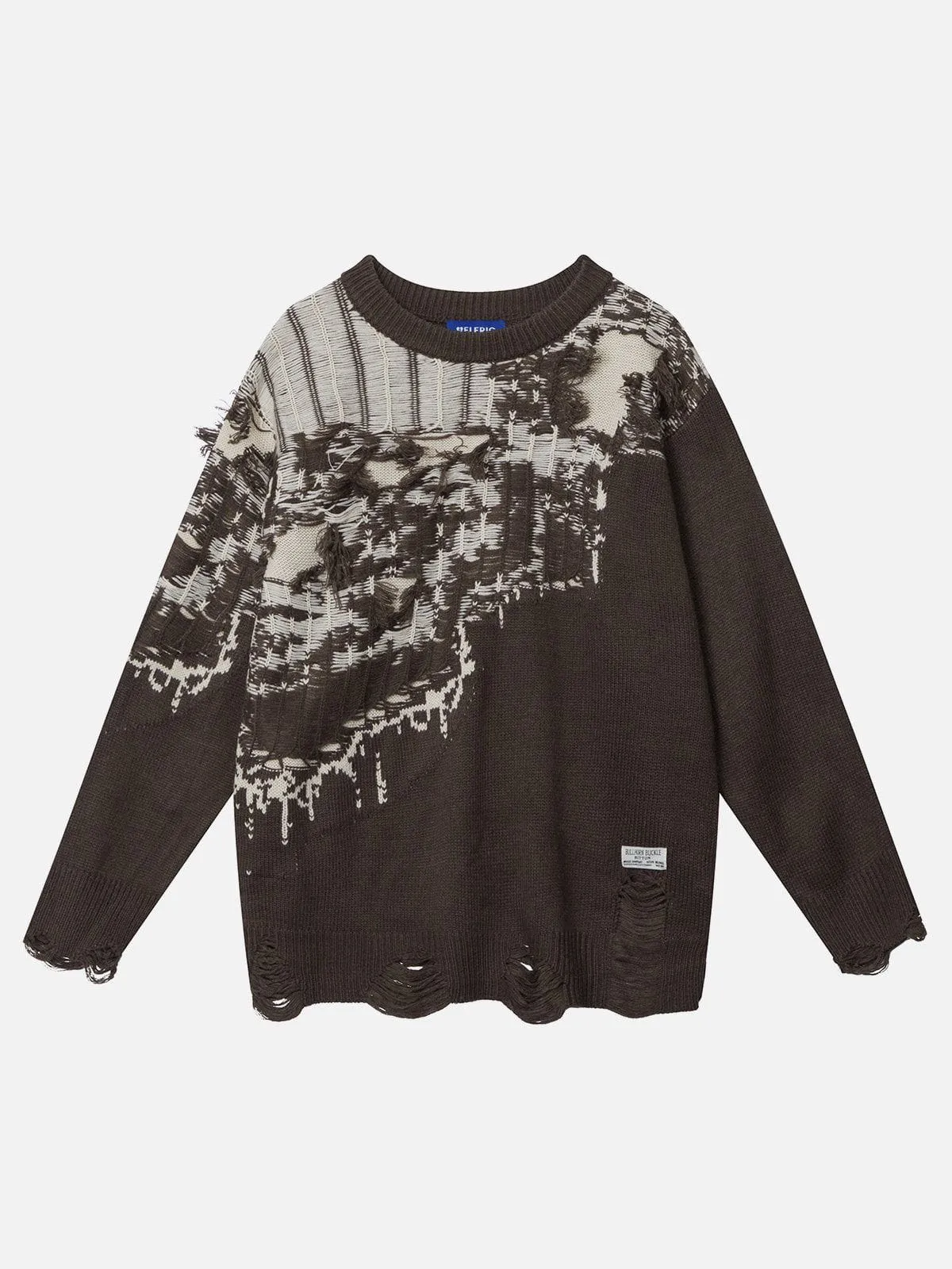 Aelfric Eden Irregular Patchwork Distressed Sweater sold by Aelfric Eden