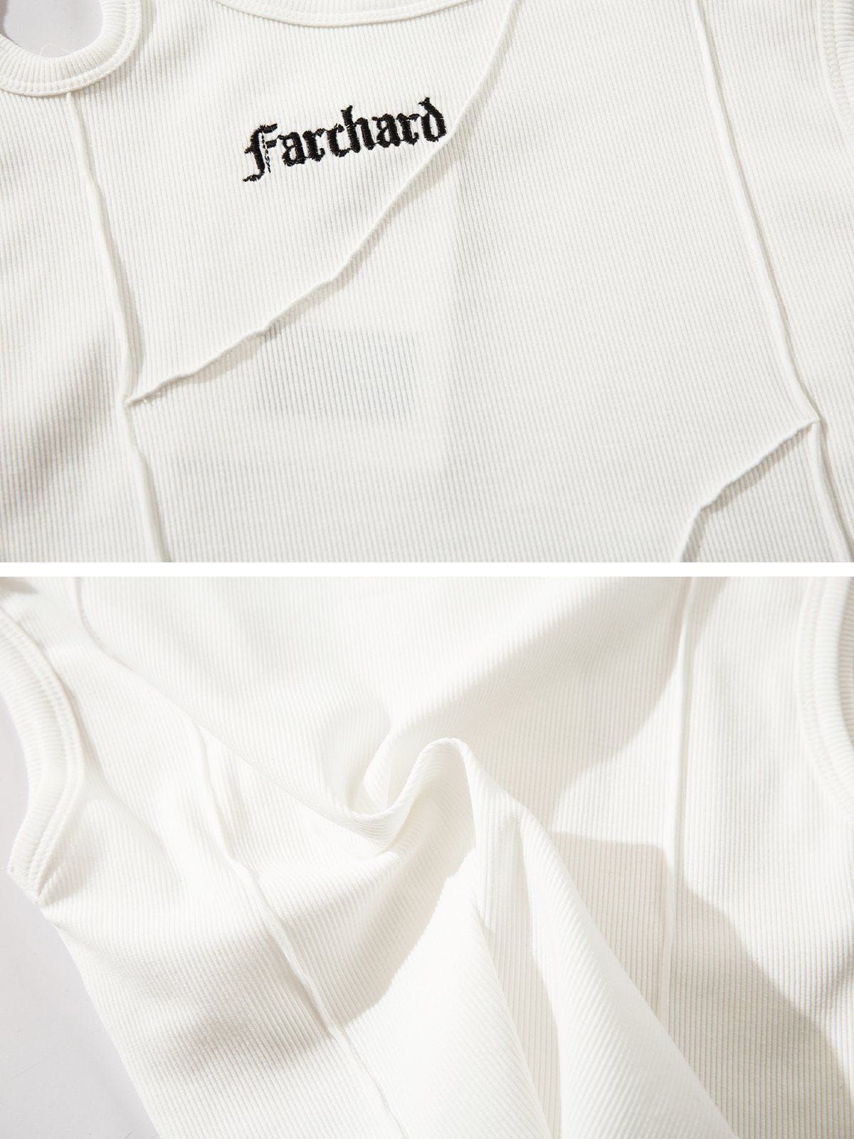 Solid Shoulder Cutout Tank Top sold by Aelfric Eden product image thumbnail 7