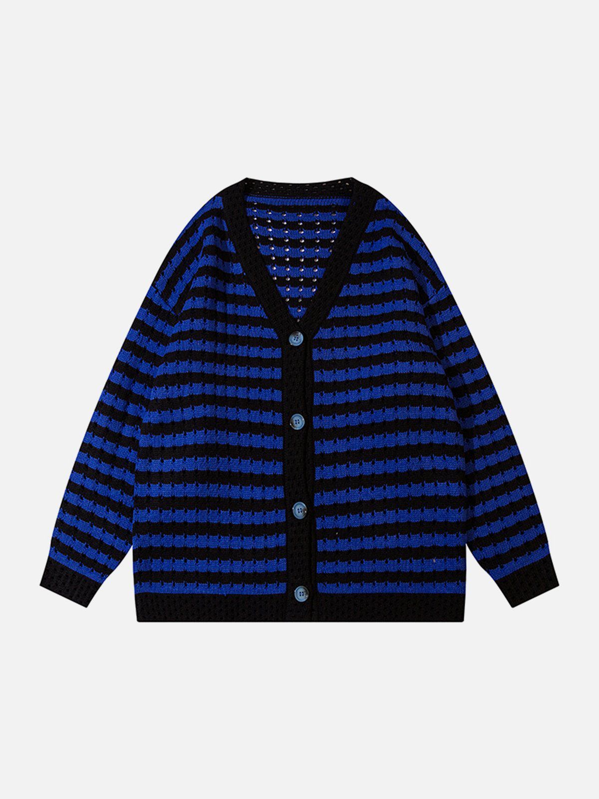 Aelfric Eden Stripe Clashing Colors Cutout Cardigan sold by Aelfric Eden product image thumbnail 3
