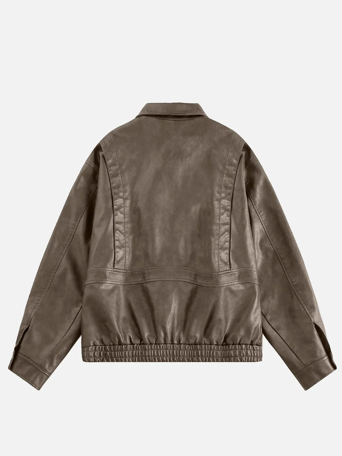 Aelfric Eden Solid Faux Leather Jacket sold by Aelfric Eden product image thumbnail 2