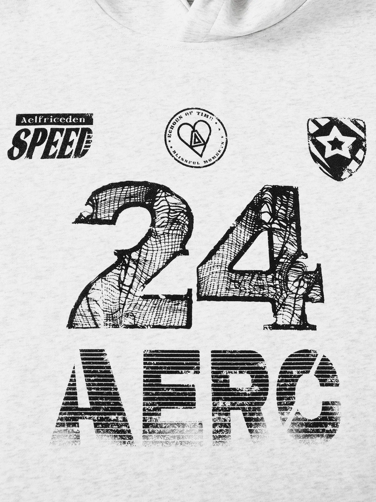 Aelfric Eden Broken Number Print Hoodie sold by Aelfric Eden product image thumbnail 3