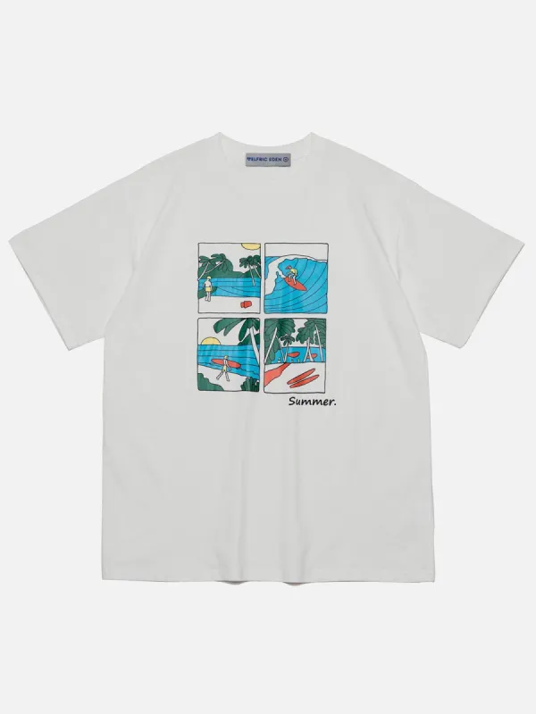 Aelfric Eden Surf Print Tee sold by Aelfric Eden