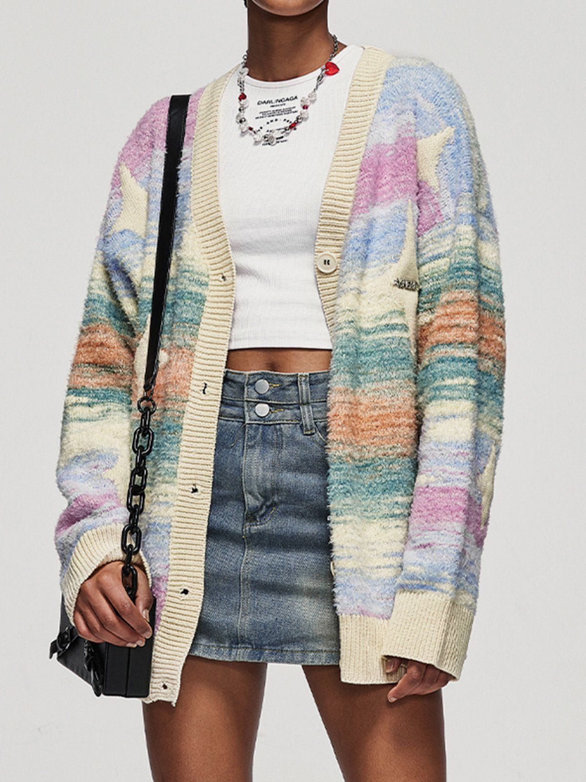 Aelfric Eden Star Jacquard Gradient Cardigan sold by Aelfric Eden product image thumbnail 2