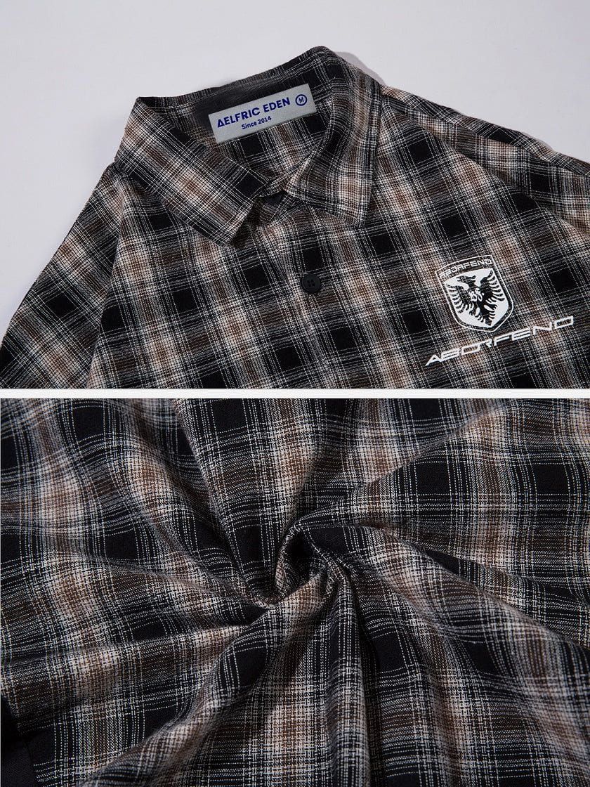 Aelfric Eden Patchwork Embroidered Short Sleeve Shirts sold by Aelfric Eden product image thumbnail 6