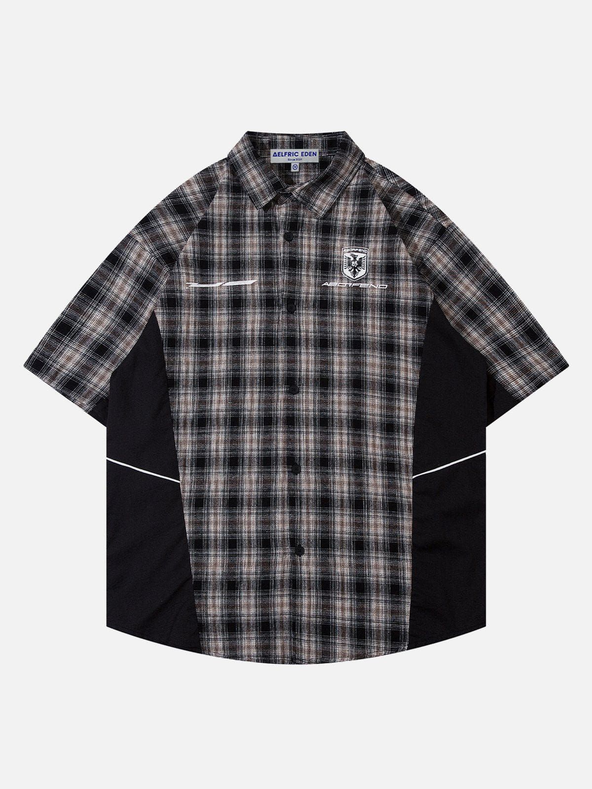 Aelfric Eden Patchwork Embroidered Short Sleeve Shirts sold by Aelfric Eden