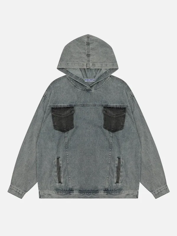 Aelfric Eden Multi-pocket Denim Hoodie sold by Aelfric Eden