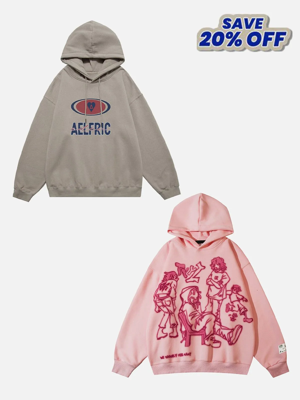 Aelfric Eden Simple Letter Print Hoodie sold by Aelfric Eden product image thumbnail 3