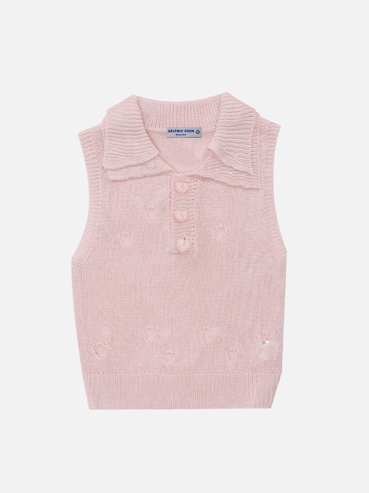 Solid Knit Distressed Tank Top sold by Aelfric Eden product image thumbnail 3