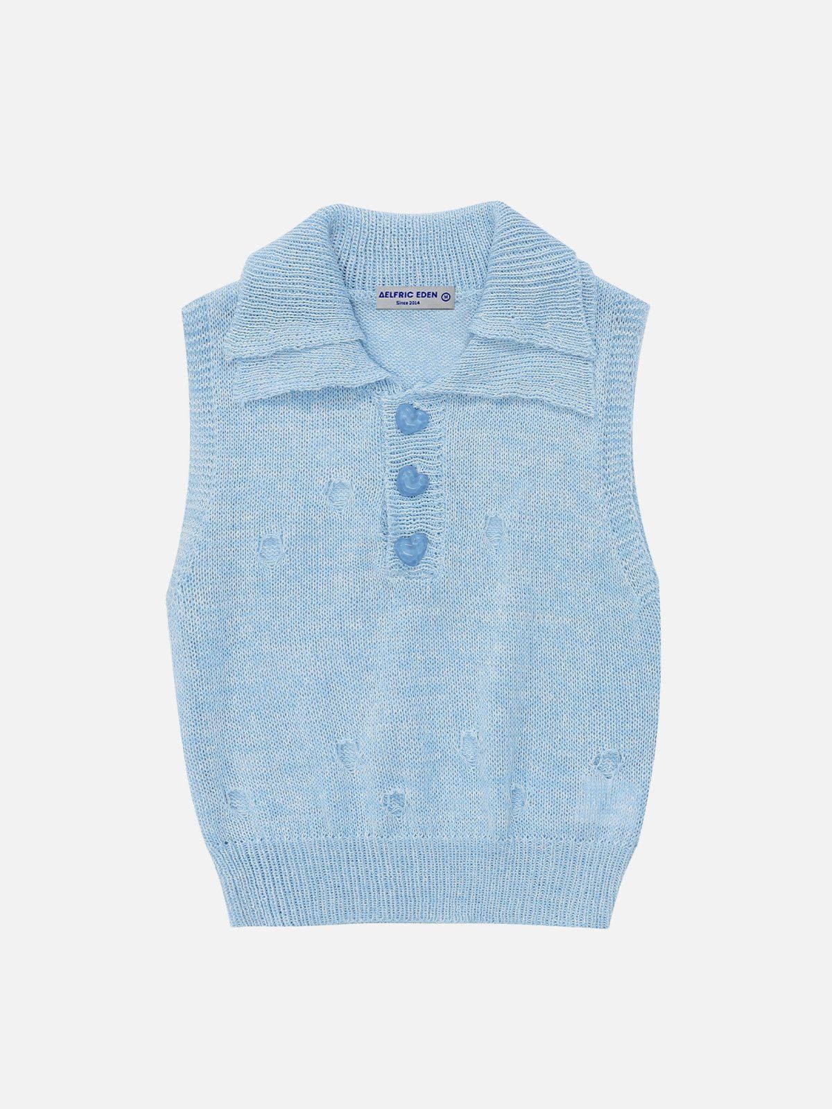 Solid Knit Distressed Tank Top sold by Aelfric Eden