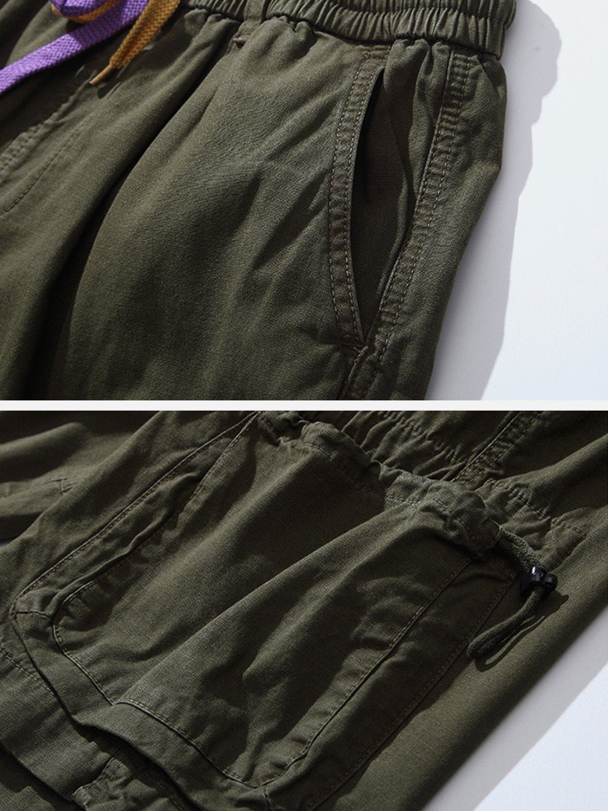 Aelfric Eden Multiple Pockets Drawstring Shorts sold by Aelfric Eden product image thumbnail 6