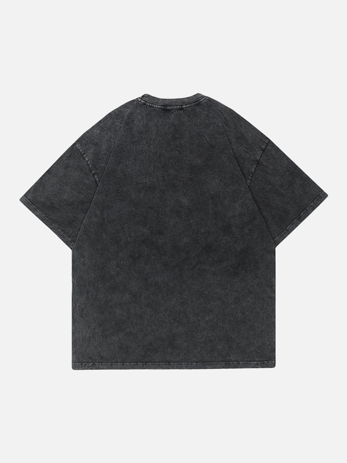 Aelfric Eden Washed Distressed Gradient Letter Print Tee sold by Aelfric Eden product image thumbnail 2