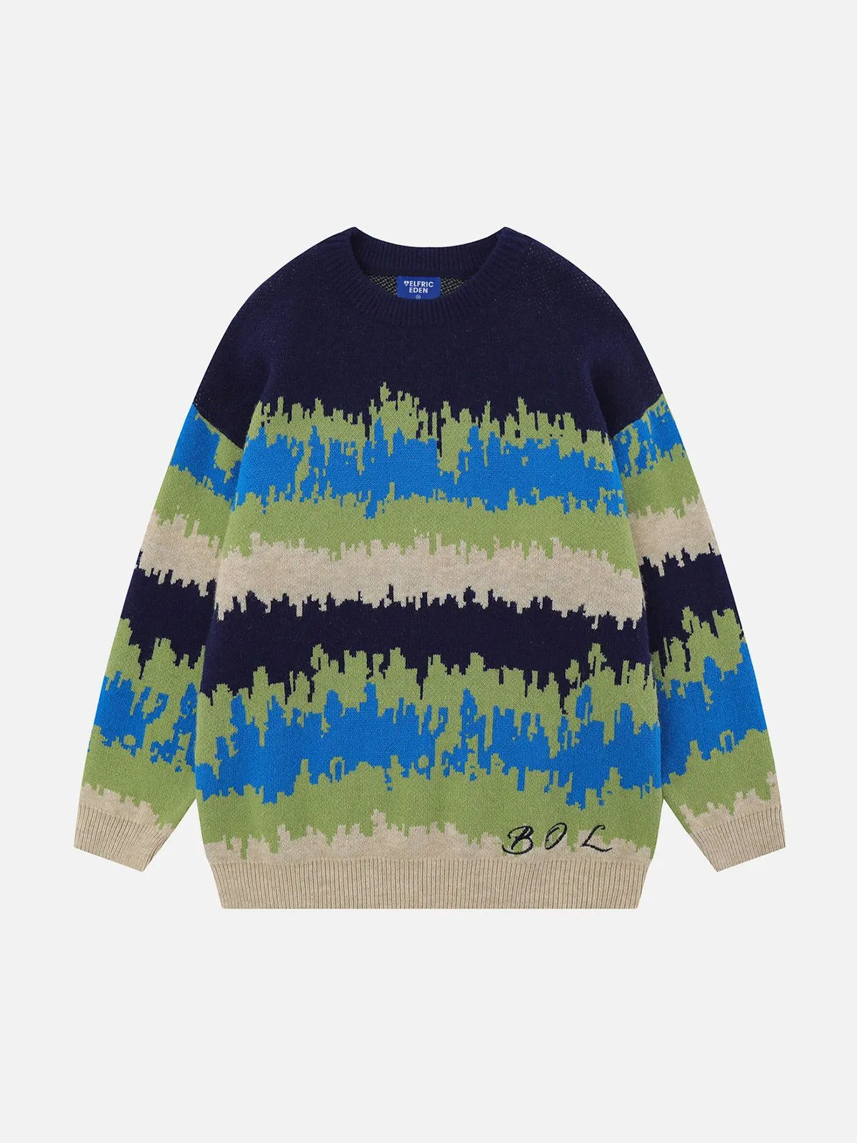 Aelfric Eden Rainbow Color Blocking Sweater sold by Aelfric Eden product image thumbnail 2