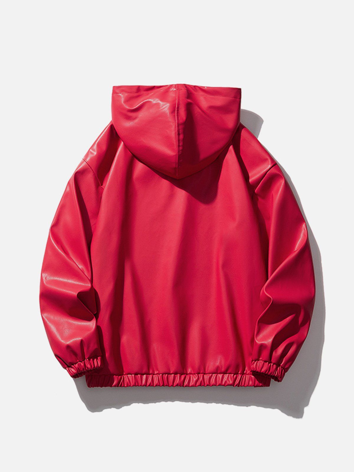 Aelfric Eden Solid Faux Leather Hoodie sold by Aelfric Eden product image thumbnail 3