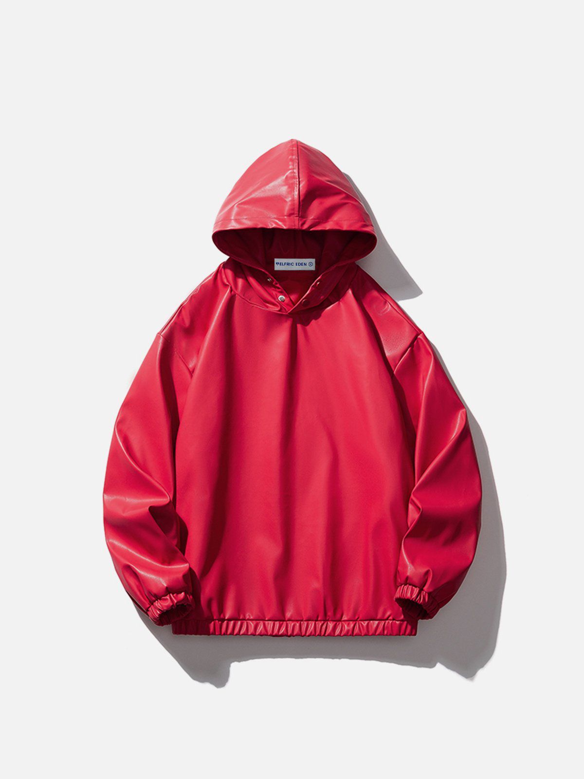 Aelfric Eden Solid Faux Leather Hoodie sold by Aelfric Eden product image thumbnail 2