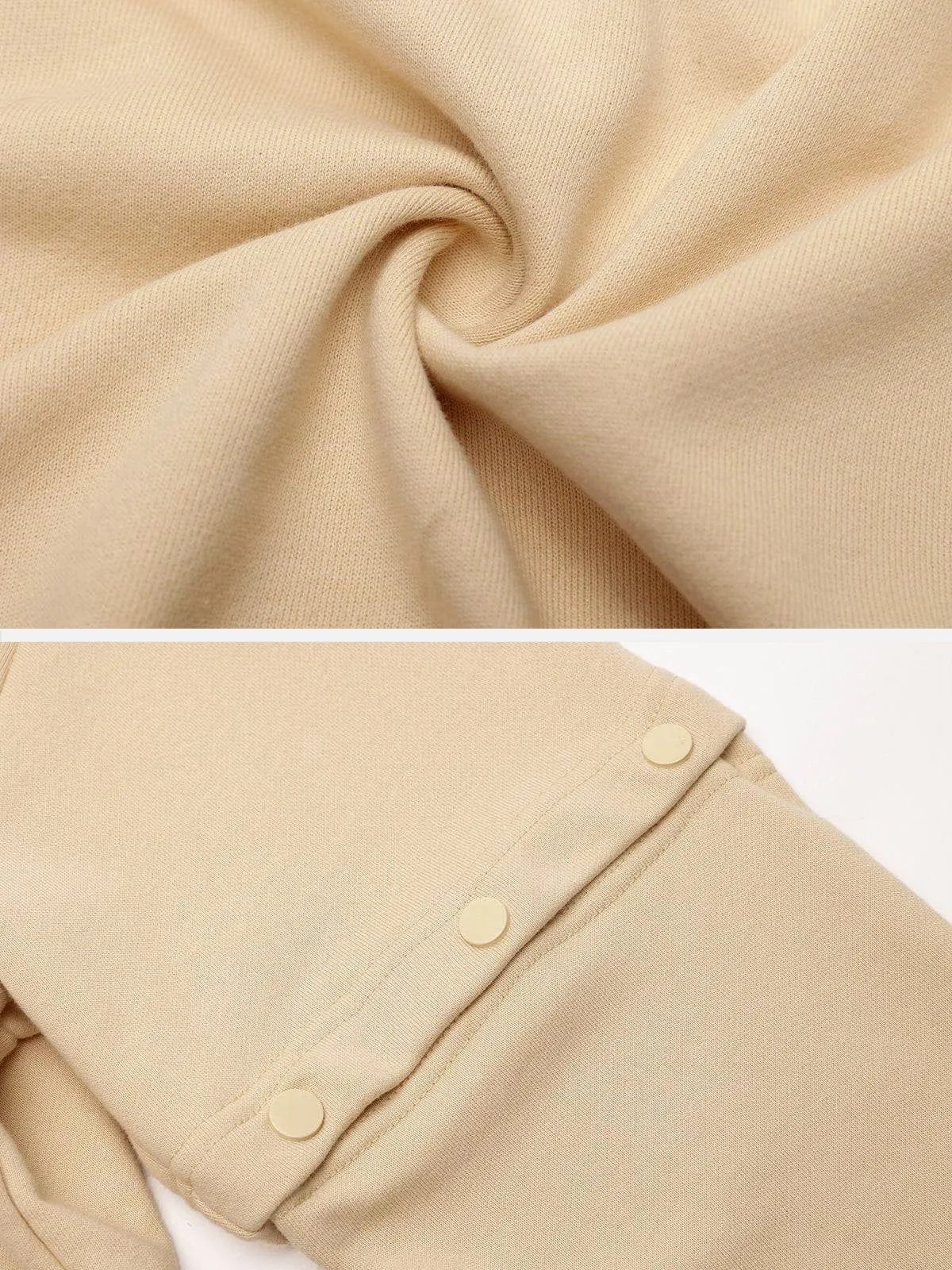 City of Love Button Detachable Sleeve Sweatshirt sold by Aelfric Eden product image thumbnail 4