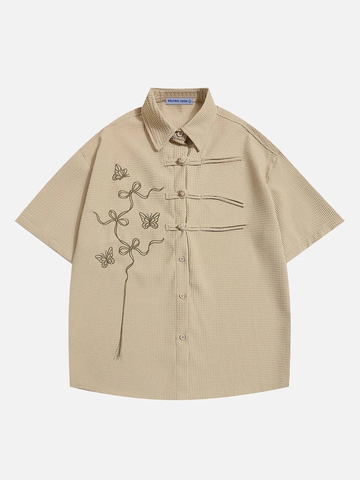 Aelfric Eden Waffle Butterfly Short Sleeve Shirt sold by Aelfric Eden product image thumbnail 3