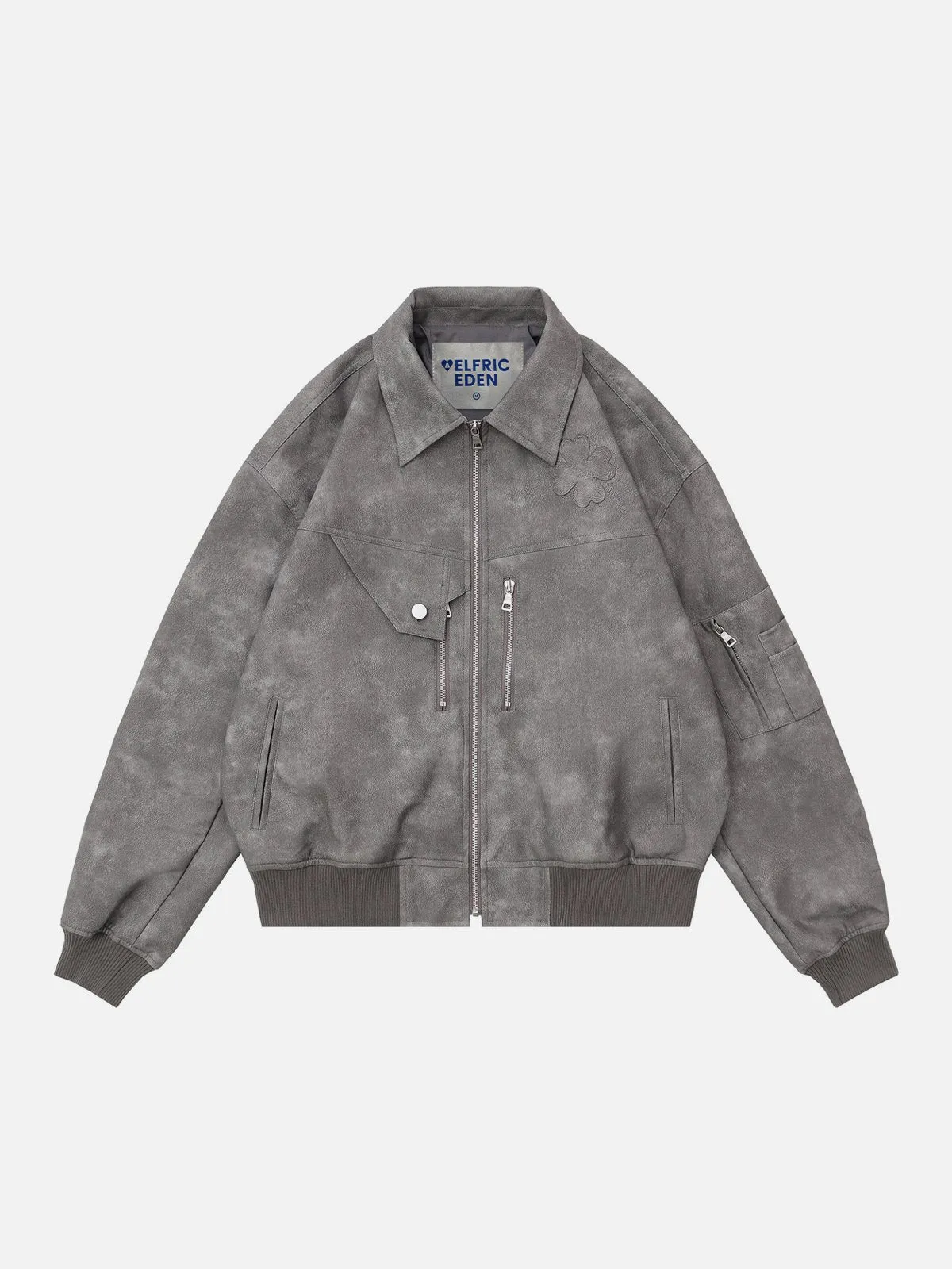 Aelfric Eden Four-Leaf Clover Faux Leather Jacket sold by Aelfric Eden