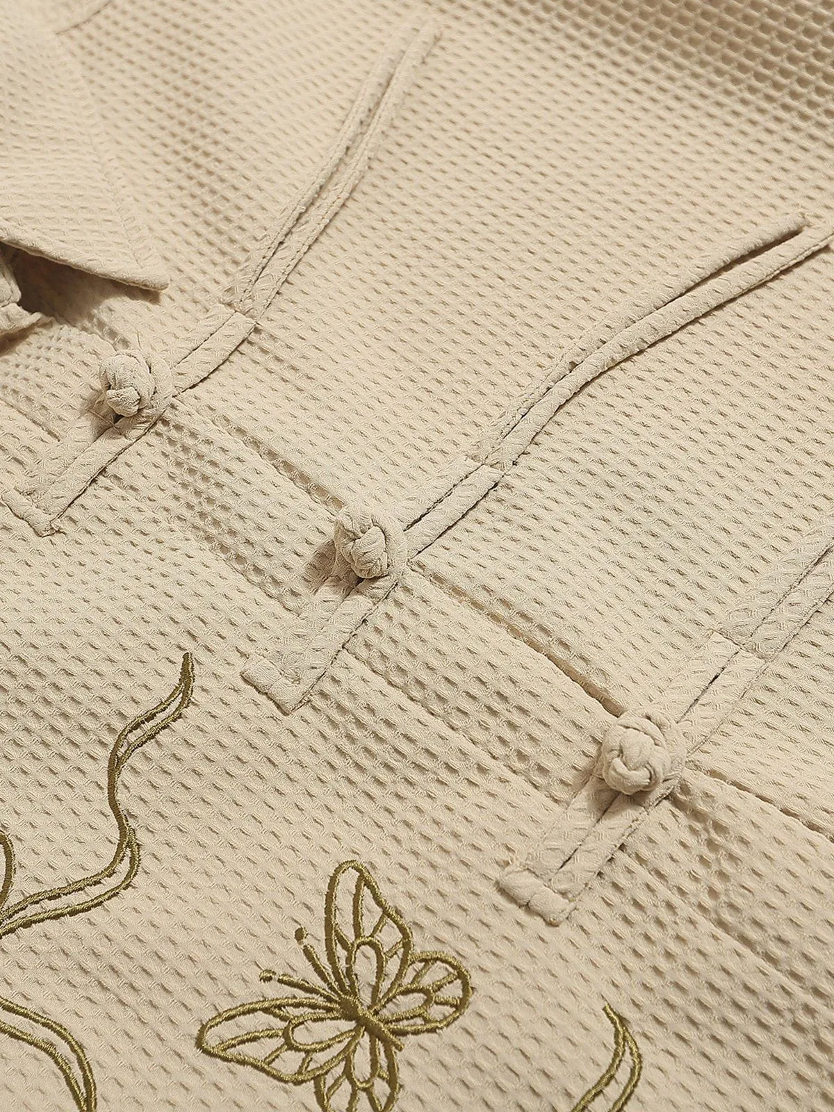 Aelfric Eden Waffle Butterfly Short Sleeve Shirt sold by Aelfric Eden product image thumbnail 5