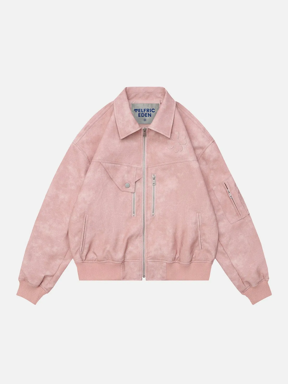 Aelfric Eden Four-Leaf Clover Faux Leather Jacket sold by Aelfric Eden product image thumbnail 2