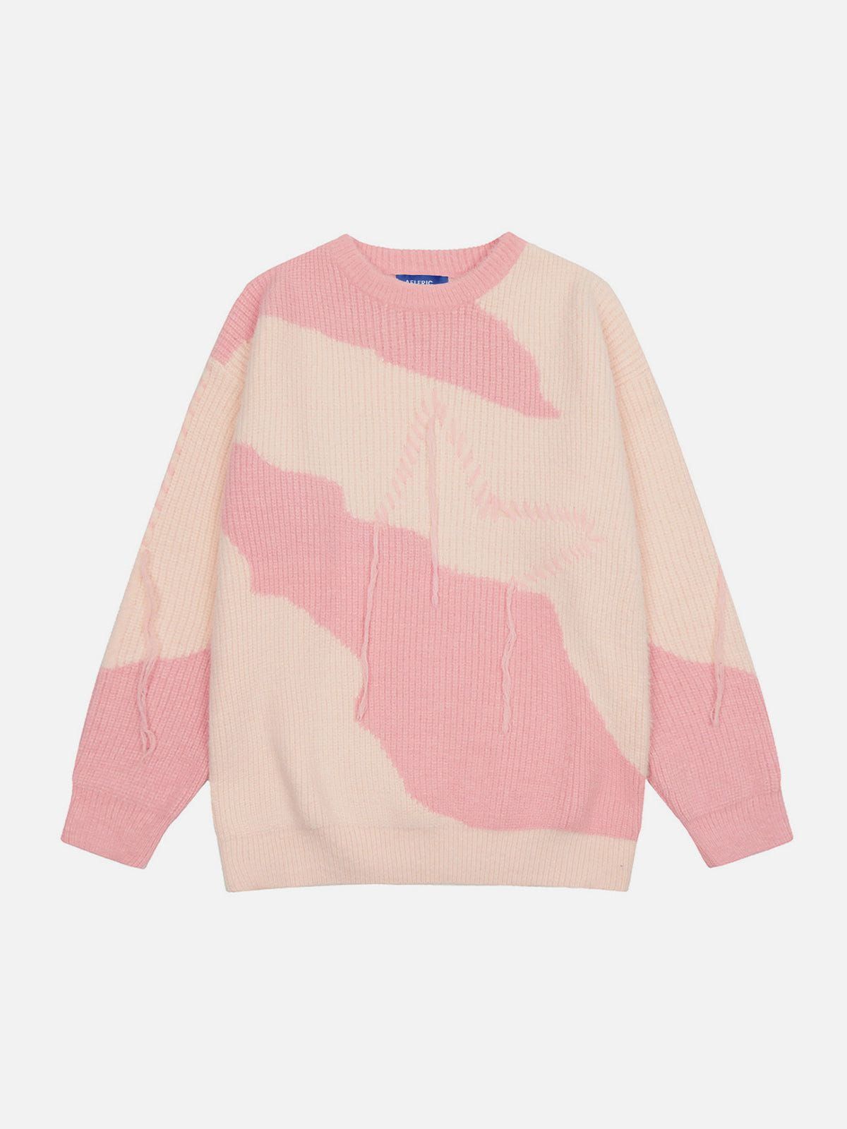 Aelfric Eden Patchwork Crochet Tassel Sweater sold by Aelfric Eden product image thumbnail 2