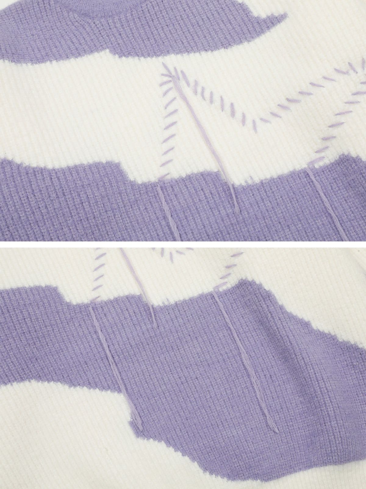 Aelfric Eden Patchwork Crochet Tassel Sweater sold by Aelfric Eden product image thumbnail 4