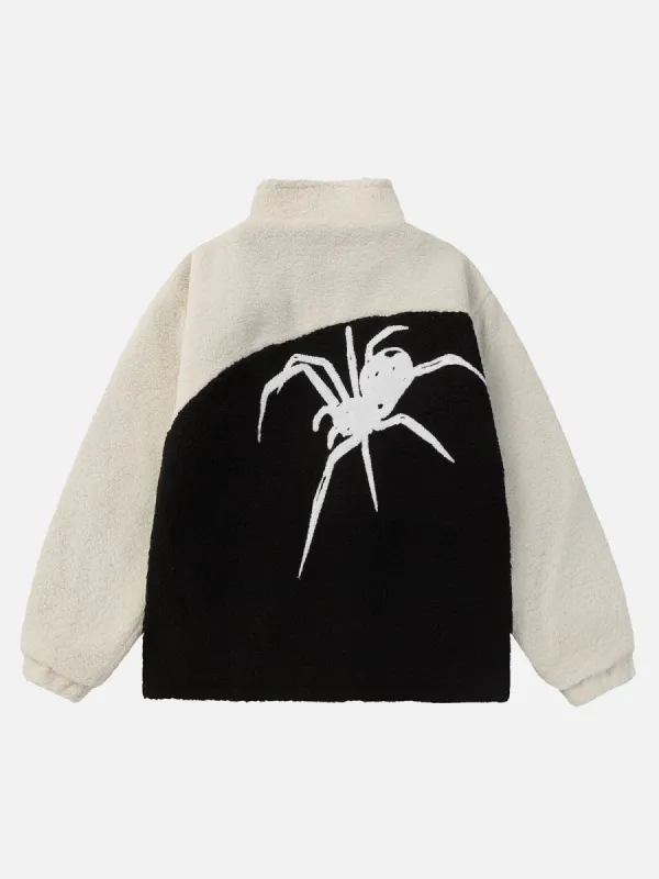 Aelfric Eden Color Blocking Spider Sherpa Coat sold by Aelfric Eden