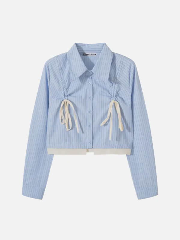 Aelfric Eden Stripe Bow Long Sleeve Shirt sold by Aelfric Eden