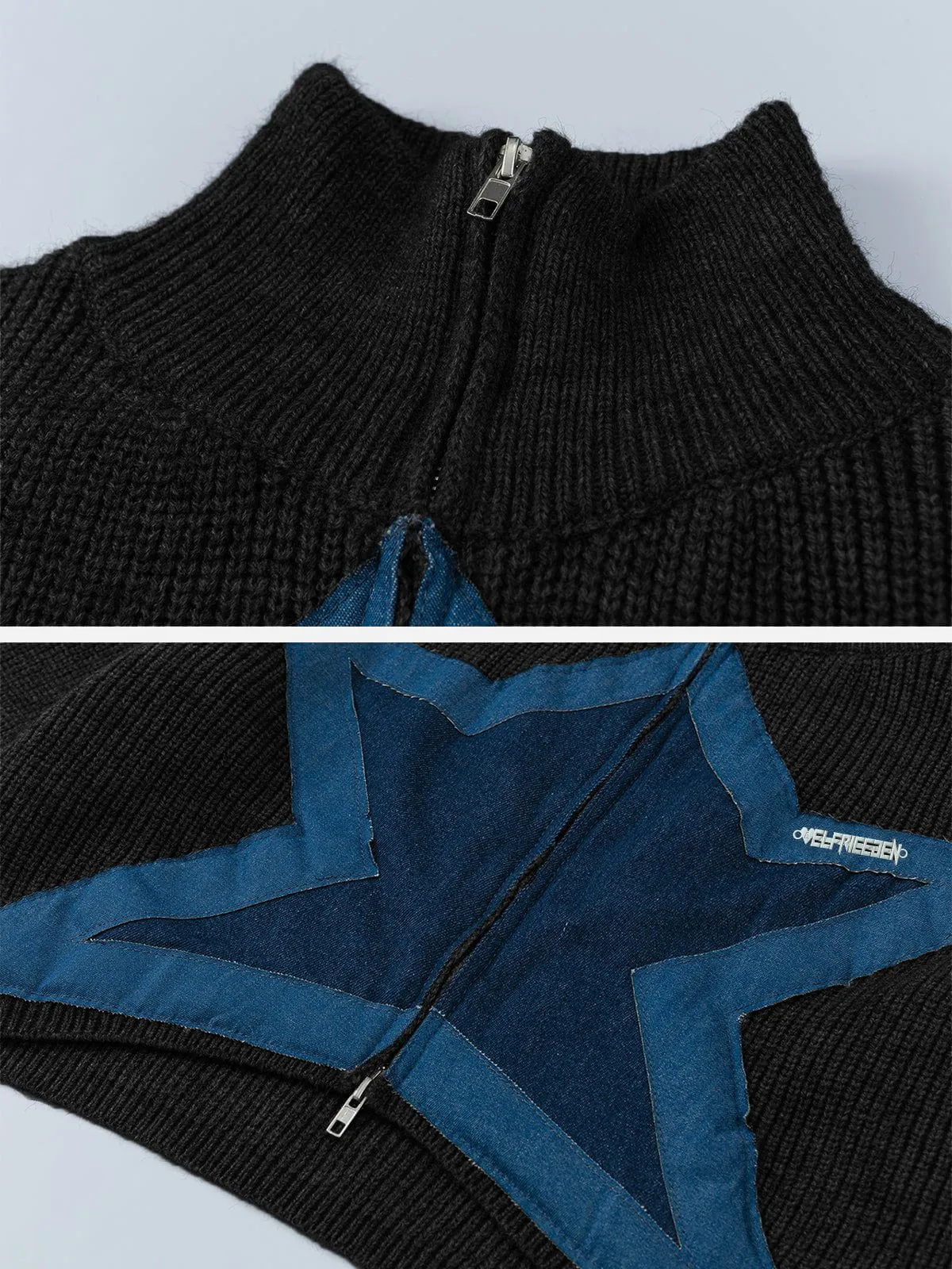 Aelfric Eden Star Denim Applique Cardigan sold by Aelfric Eden product image thumbnail 4