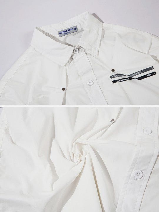 Aelfric Eden Rivet Wrinkle Short Sleeve Shirts sold by Aelfric Eden product image thumbnail 4