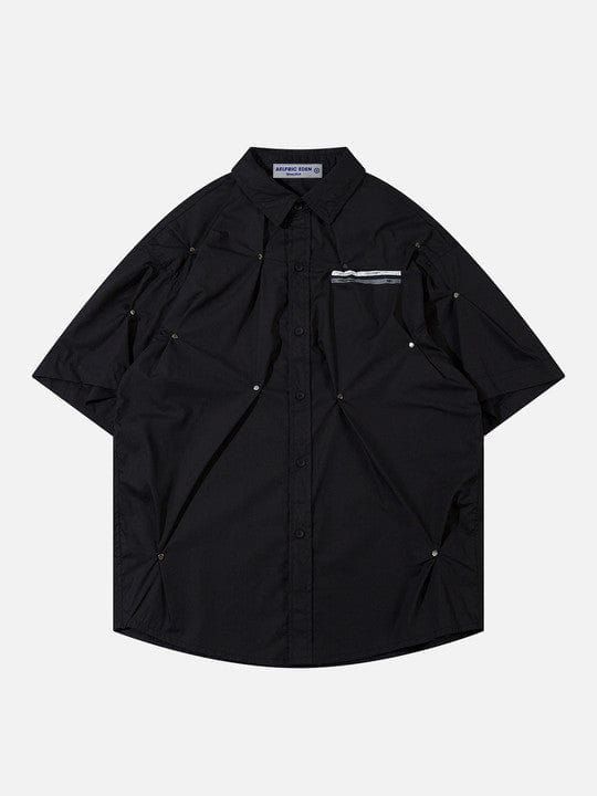 Aelfric Eden Rivet Wrinkle Short Sleeve Shirts sold by Aelfric Eden product image thumbnail 2