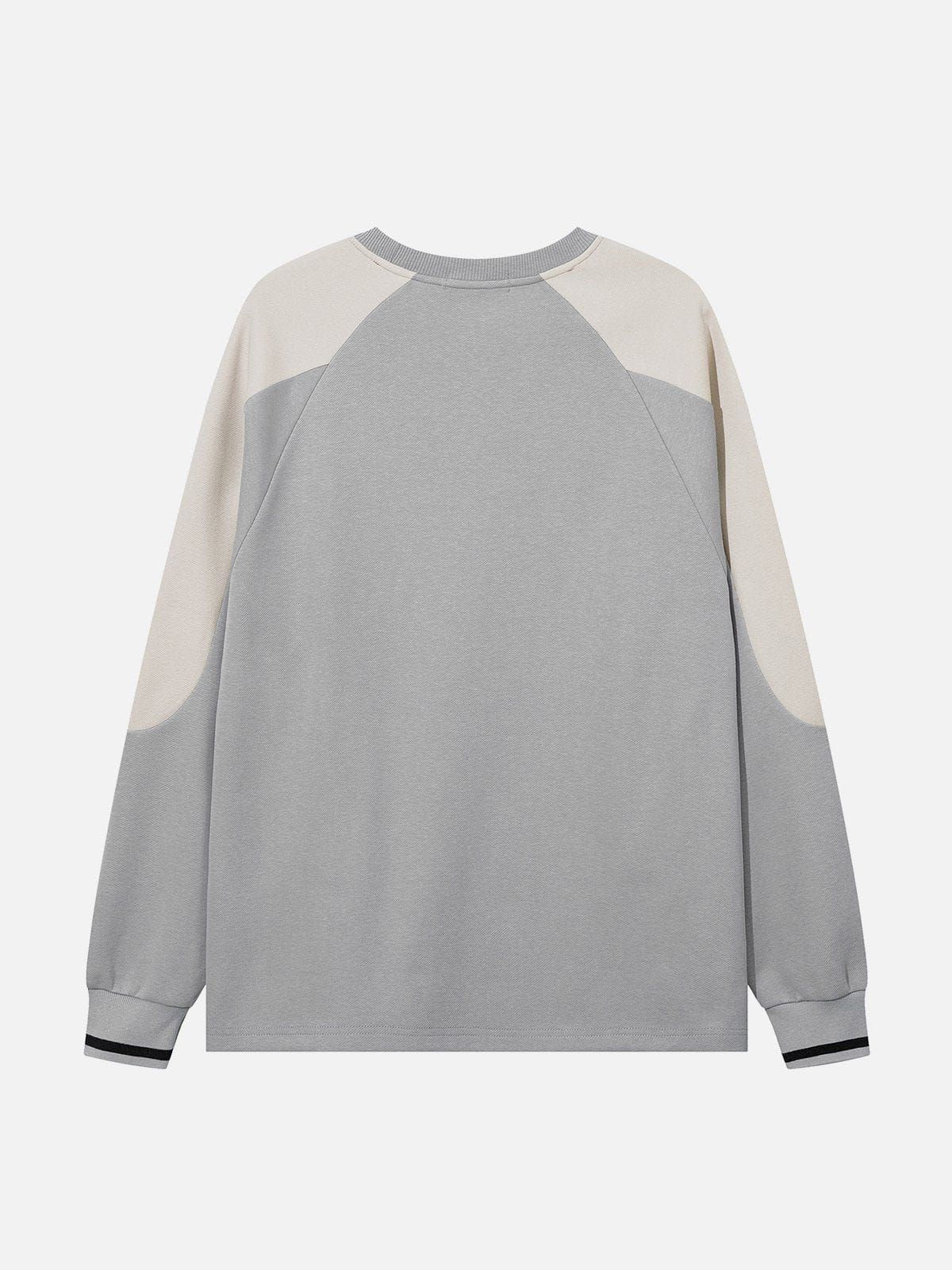 Aelfric Eden Patchwork Color Blocking Sweatshirt sold by Aelfric Eden product image thumbnail 3