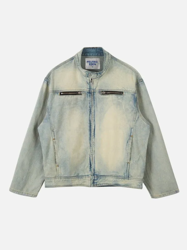 Aelfric Eden Vintage Washed Denim Jacket sold by Aelfric Eden