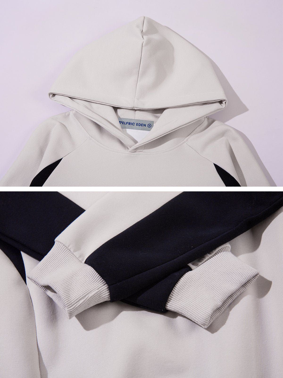 Aelfric Eden Color Blocking Patchwork Hoodie sold by Aelfric Eden product image thumbnail 4