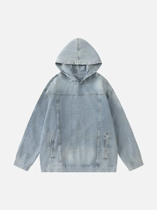 Aelfric Eden Washed Denim Hoodie sold by Aelfric Eden