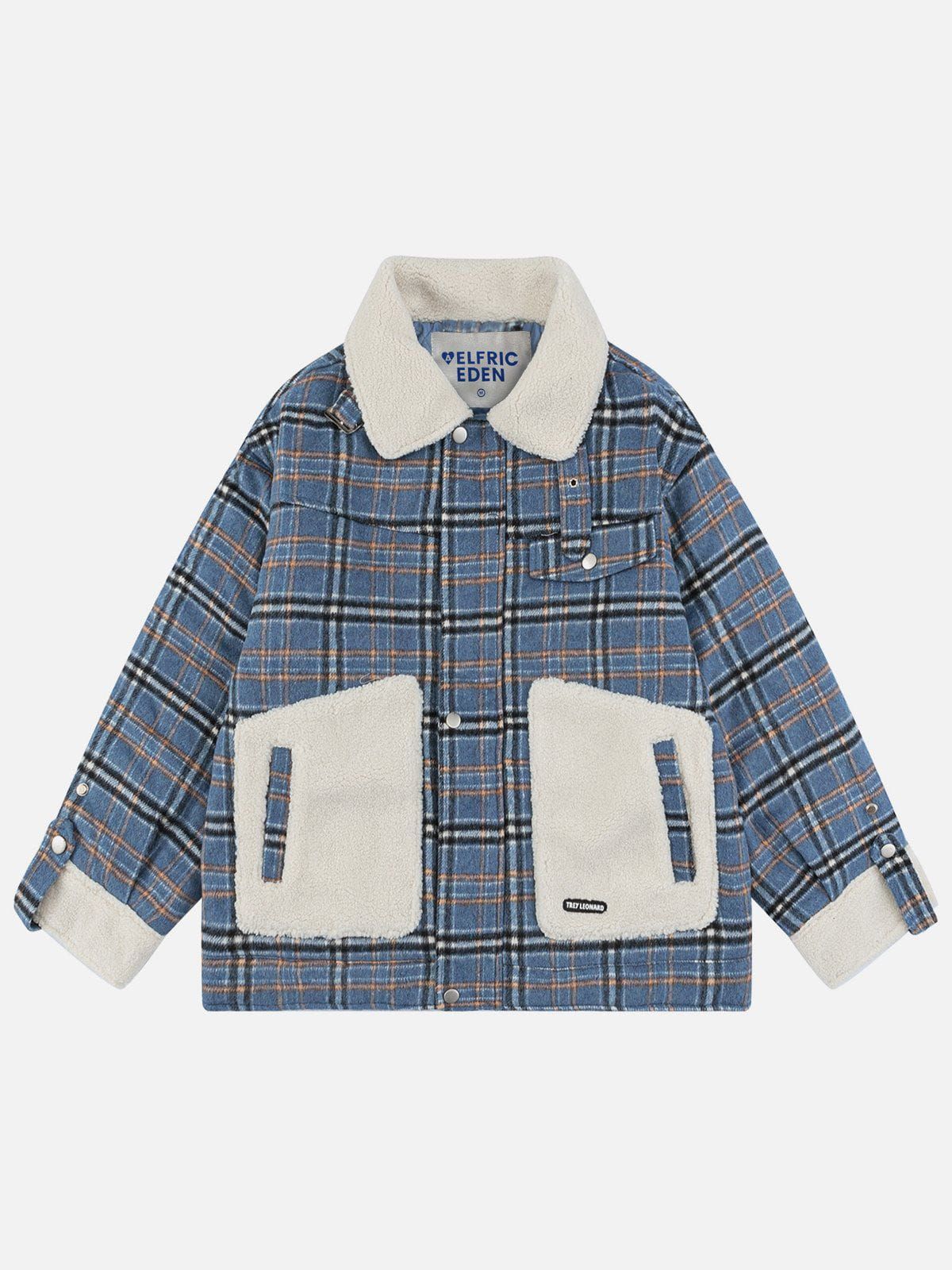 Aelfric Eden Patchwork Plaid Elements Winter Coat sold by Aelfric Eden