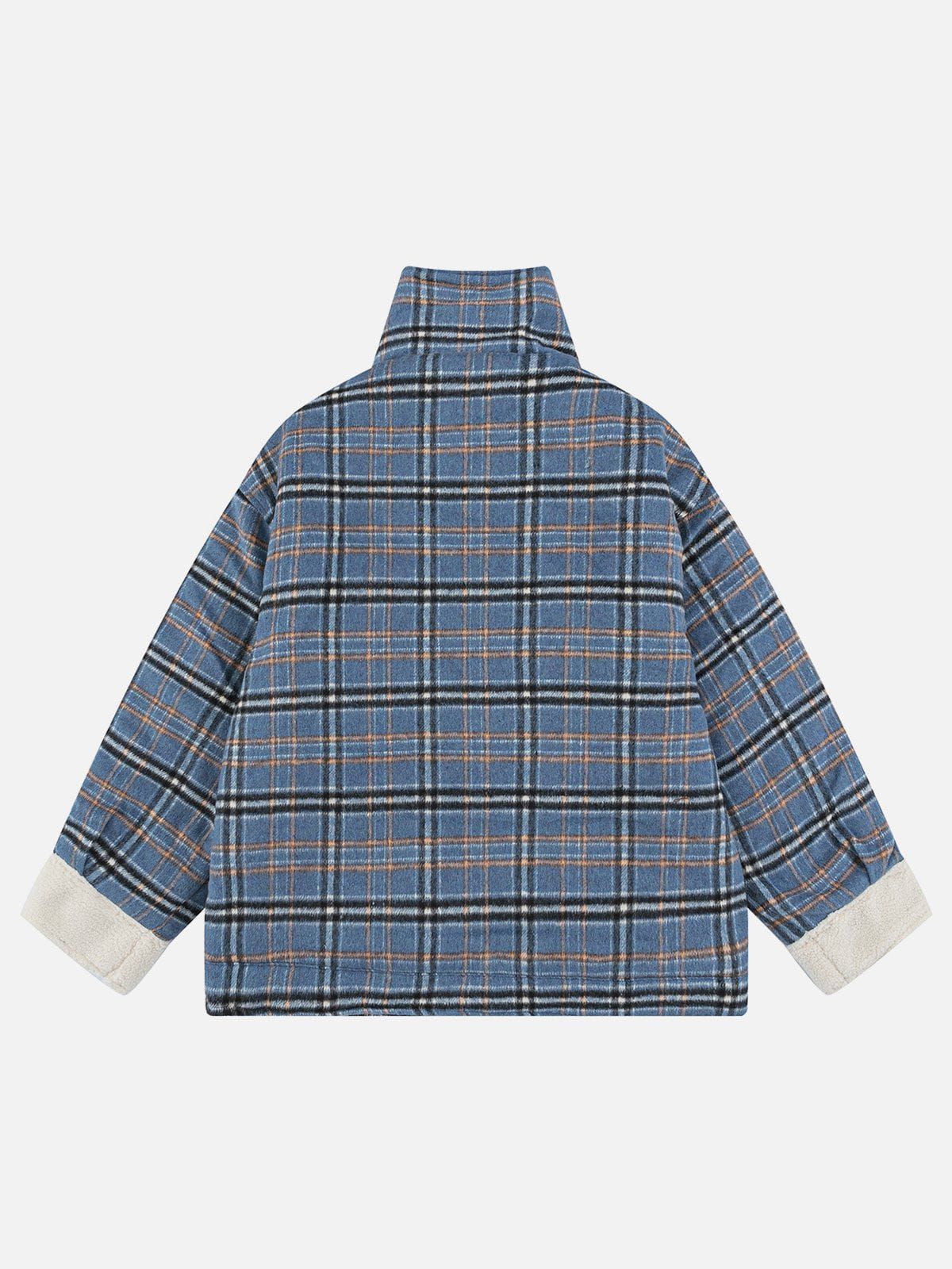 Aelfric Eden Patchwork Plaid Elements Winter Coat sold by Aelfric Eden product image thumbnail 3